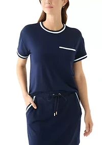 Women's Piped Pocket T-Shirt