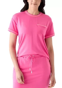 Women's Piped Pocket T-Shirt