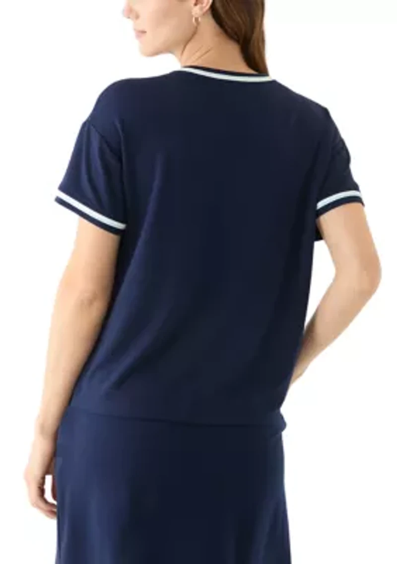 Women's Piped Pocket T-Shirt