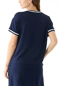 Women's Piped Pocket T-Shirt