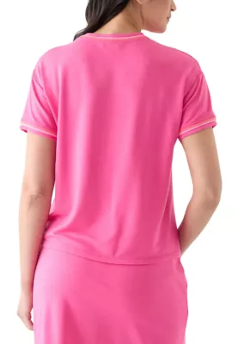 Women's Piped Pocket T-Shirt