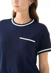 Women's Piped Pocket T-Shirt