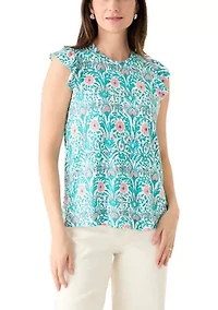 Women's Ruffle Sleeve T-Shirt