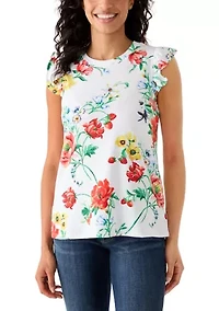 Women's Ruffle Sleeve T-Shirt