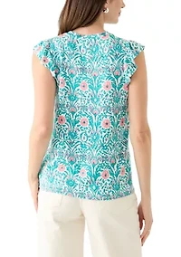 Women's Ruffle Sleeve T-Shirt