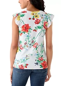 Women's Ruffle Sleeve T-Shirt