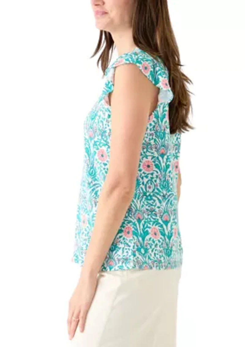 Women's Ruffle Sleeve T-Shirt