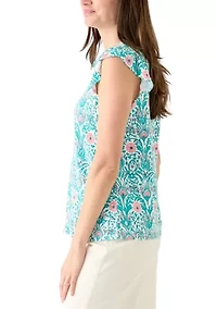 Women's Ruffle Sleeve T-Shirt