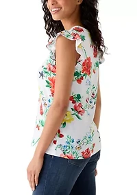 Women's Ruffle Sleeve T-Shirt