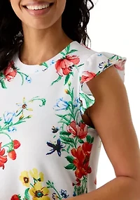 Women's Ruffle Sleeve T-Shirt