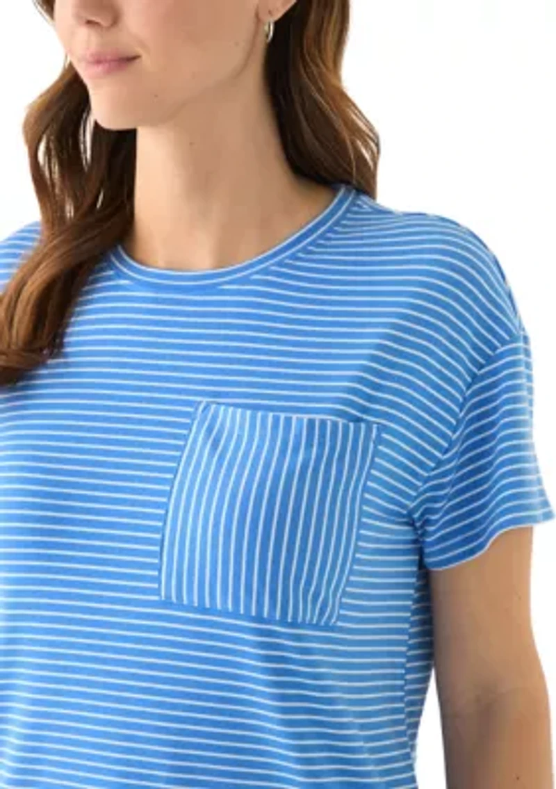Women's Stripe Pocket T-Shirt
