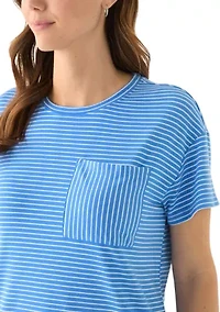 Women's Stripe Pocket T-Shirt