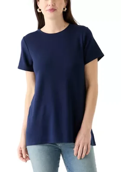Women's Solid Baby Terry T-Shirt