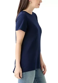 Women's Solid Baby Terry T-Shirt