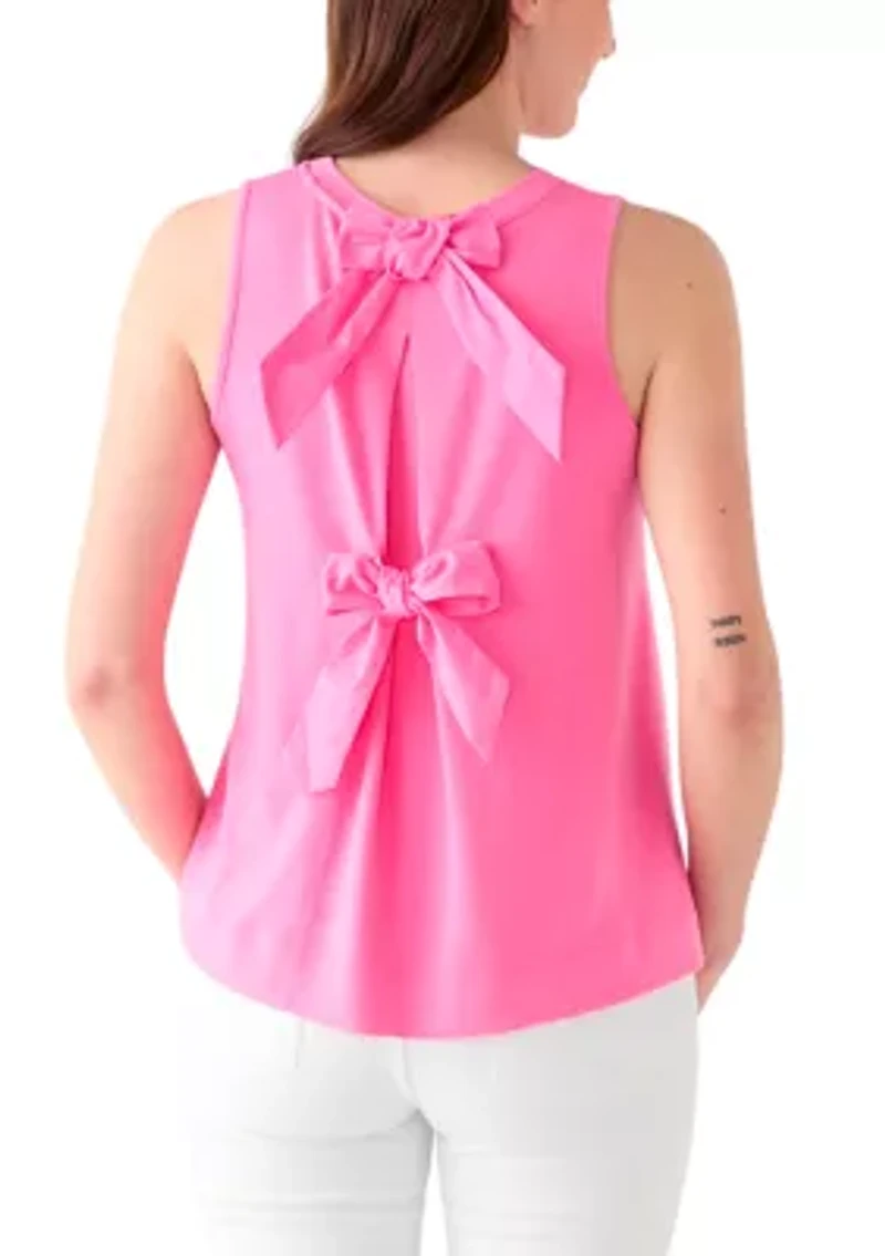 Women's Bow Back Baby Terry Top