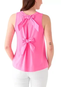 Women's Bow Back Baby Terry Top