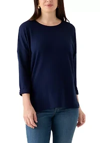 Women's 3/4 Baby Terry Top