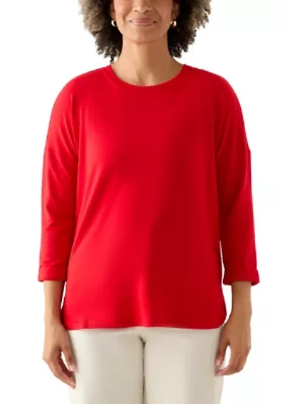 Women's 3/4 Baby Terry Top
