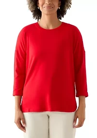 Women's 3/4 Baby Terry Top