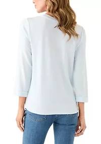 Women's 3/4 Baby Terry Top