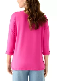 Women's 3/4 Baby Terry Top