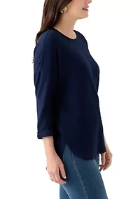 Women's 3/4 Baby Terry Top