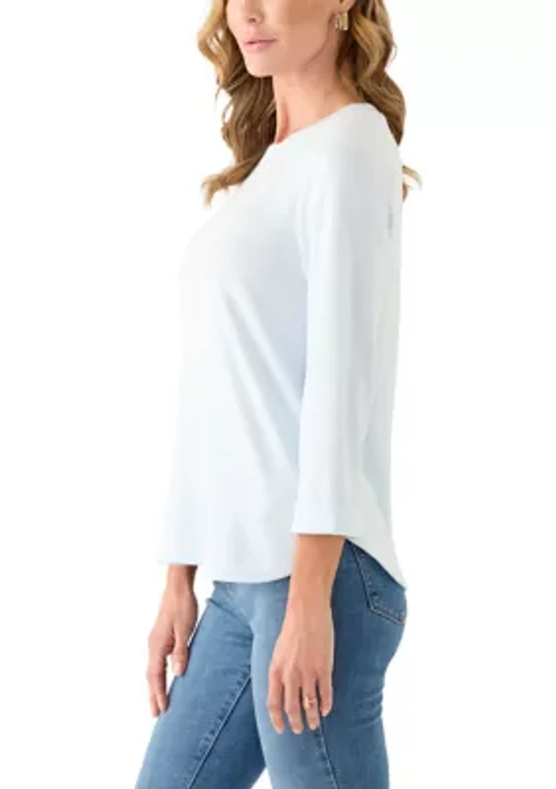 Women's 3/4 Baby Terry Top