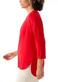 Women's 3/4 Baby Terry Top