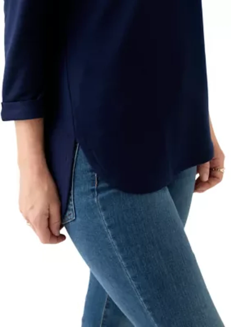 Women's 3/4 Baby Terry Top