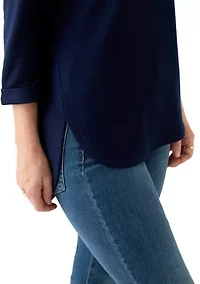 Women's 3/4 Baby Terry Top