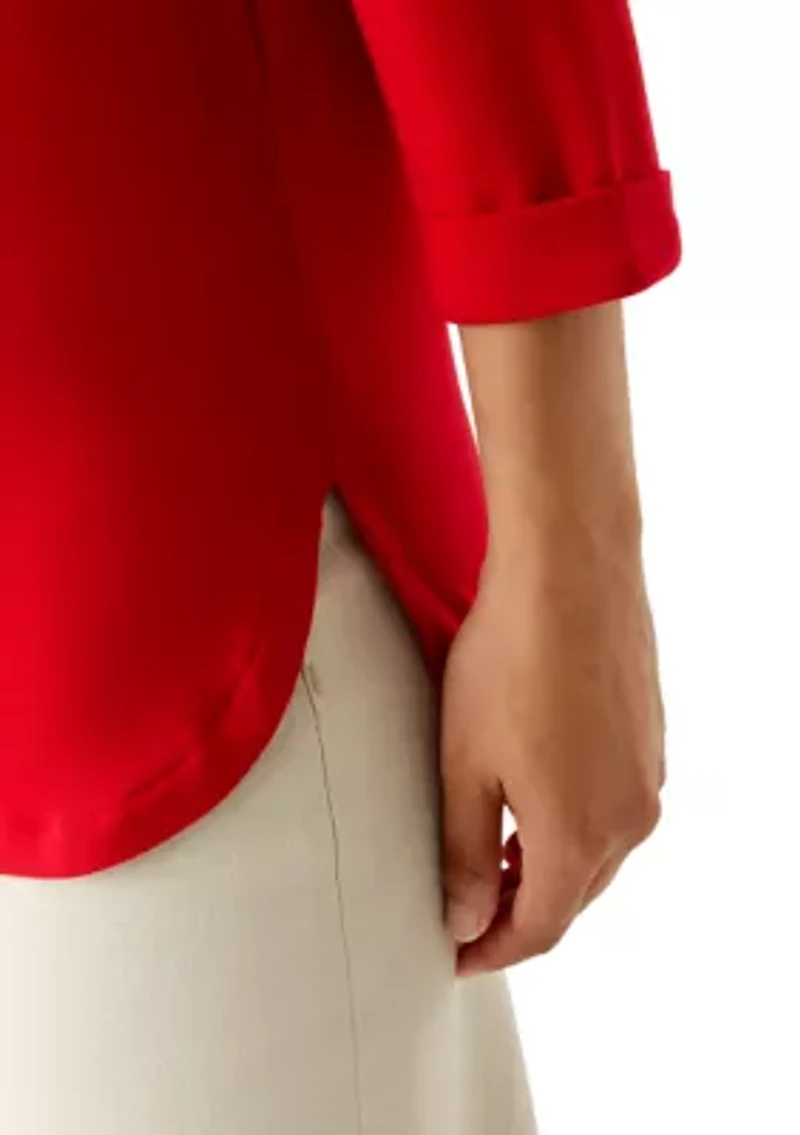 Women's 3/4 Baby Terry Top