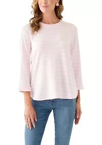 Women's 3/4 Sleeve Baby Terry T-Shirt