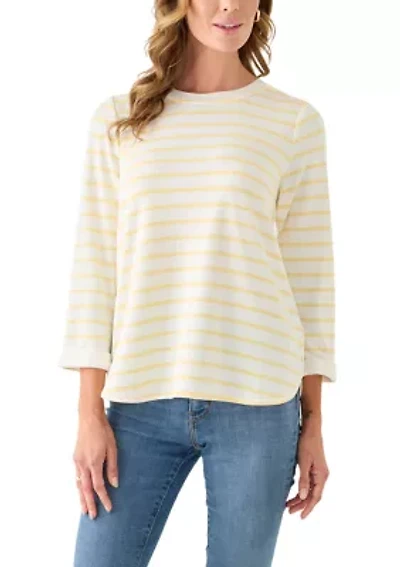 Women's 3/4 Sleeve Baby Terry T-Shirt