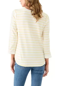 Women's 3/4 Sleeve Baby Terry T-Shirt