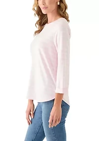 Women's 3/4 Sleeve Baby Terry T-Shirt