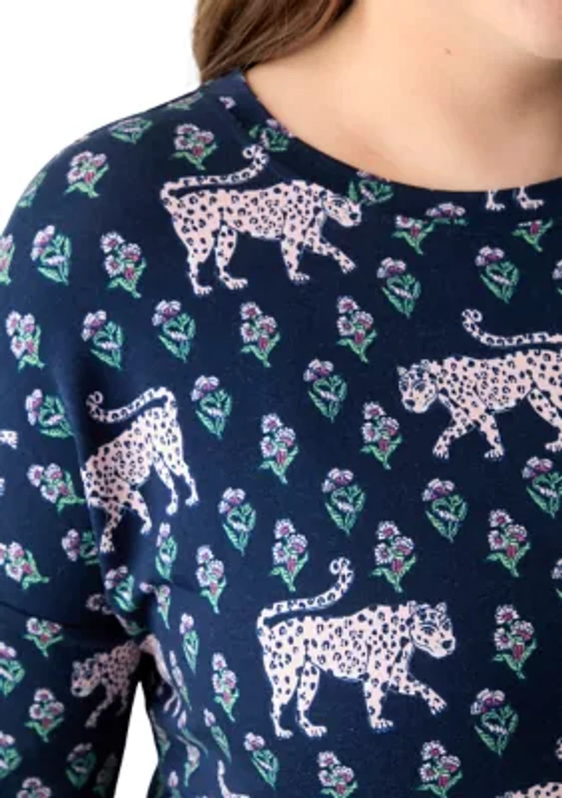 Plus Printed Baby Terry T-Shirt