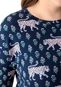 Plus Printed Baby Terry T-Shirt