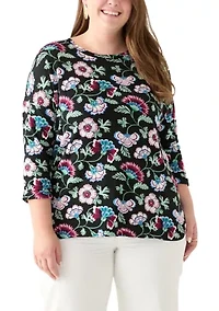 Plus Baby Terry Printed T-Shirt