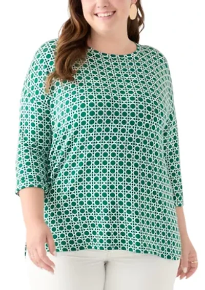 Plus Baby Terry Printed T-Shirt