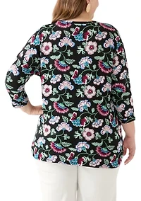 Plus Baby Terry Printed T-Shirt