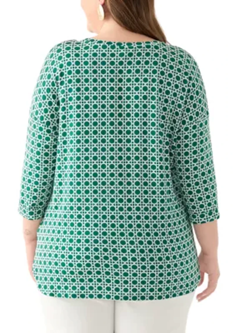 Plus Baby Terry Printed T-Shirt