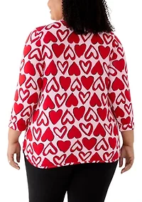 Plus Baby Terry Printed T-Shirt