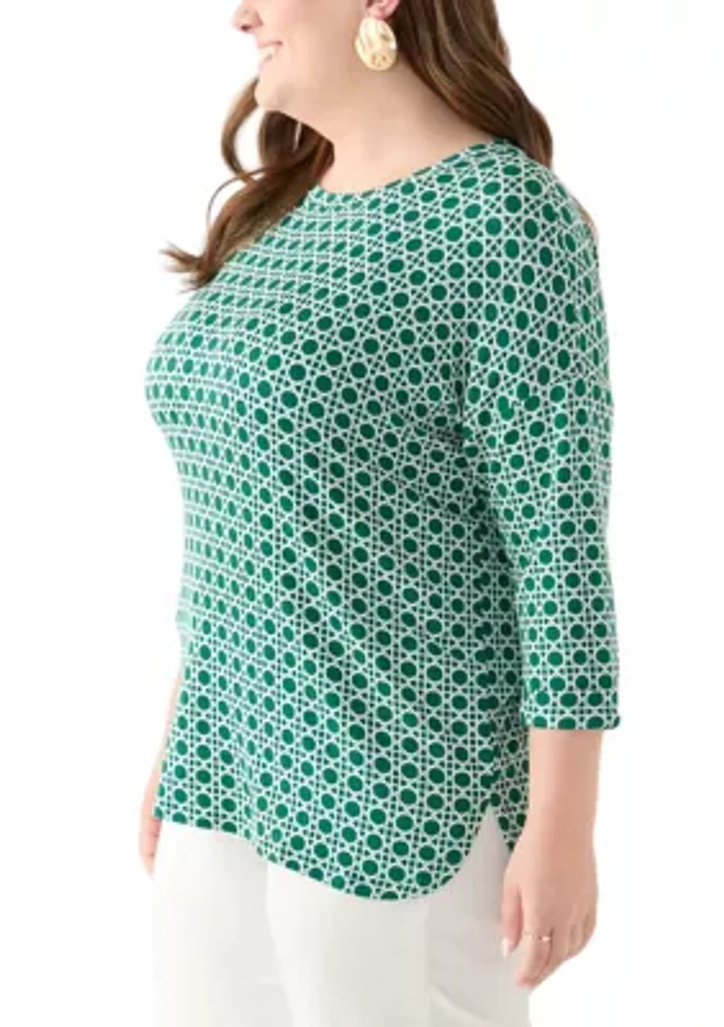 Plus Baby Terry Printed T-Shirt