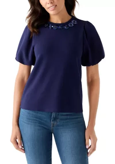Women's Bubble Sleeve Top