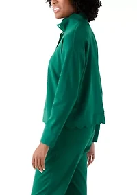 Women's Scalloped Hem Sweatshirt