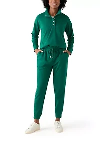 Women's Scalloped Hem Sweatshirt