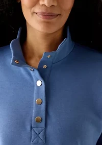 Women's Scalloped Hem Sweatshirt