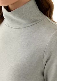Women's Brushed Back Cowl Neck Pullover Top