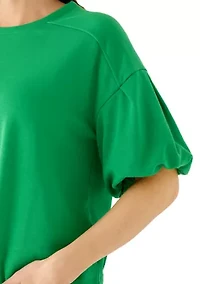 Women's Pleated Sleeve Top