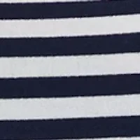 Petite Short Sleeve Crew Neck Striped T-Shirt